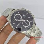 Swiss Fake Tag Heuer Carrera Cal 1887 Chronograph Watch Stainless Steel Black Face